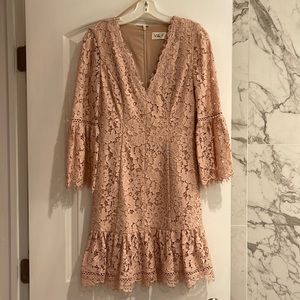 Blush cocktail dress